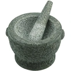 Avanti Rough Green Mortar And Pestle - 20cm