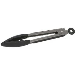 Avanti Silicone Stainless Steel Tongs 23cm - Black