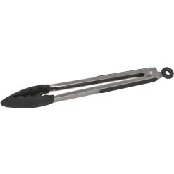 Avanti Silicone Stainless Steel Tongs 30cm - Black