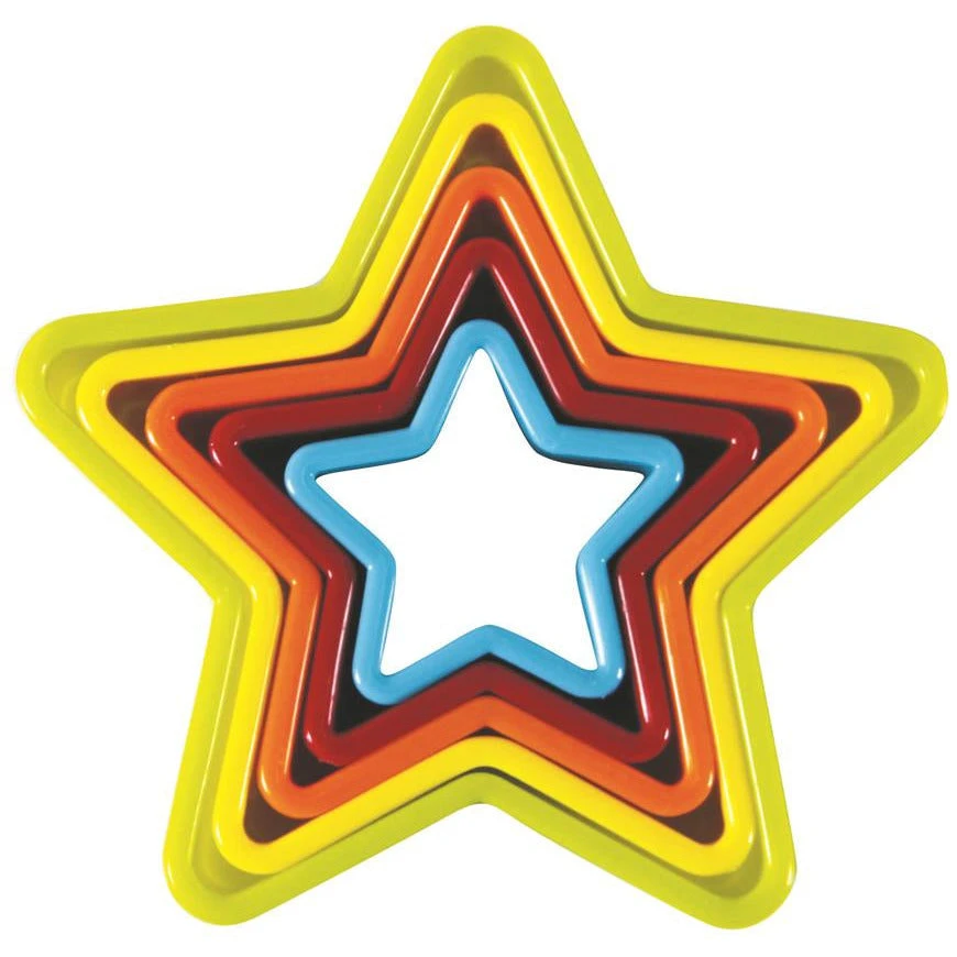 Avanti Star Cookie Cutters Set Of 5 - Multi Coloured 3 Avanti Star Cookie Cutters Set Of 5 - Multi Coloured