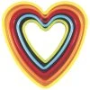 Avanti Heart Cookie Cutters 5 Piece Set - Multi Coloured -Avanti store 16517 1024x1024