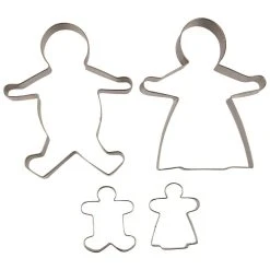 Avanti Ginger Bread Family Cookie Cutters - Set Of 4