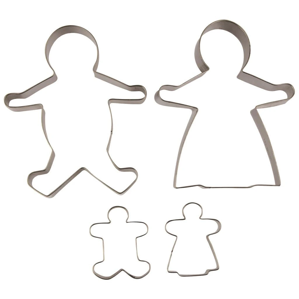 Avanti Ginger Bread Family Cookie Cutters - Set of 4 Avanti Ginger Bread Family Cookie Cutters - Set Of 4 -Avanti store
