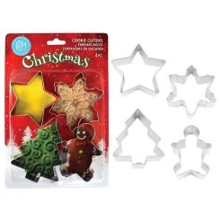 Avanti store 5 R And M Christmas Cookie Cutter Set 4