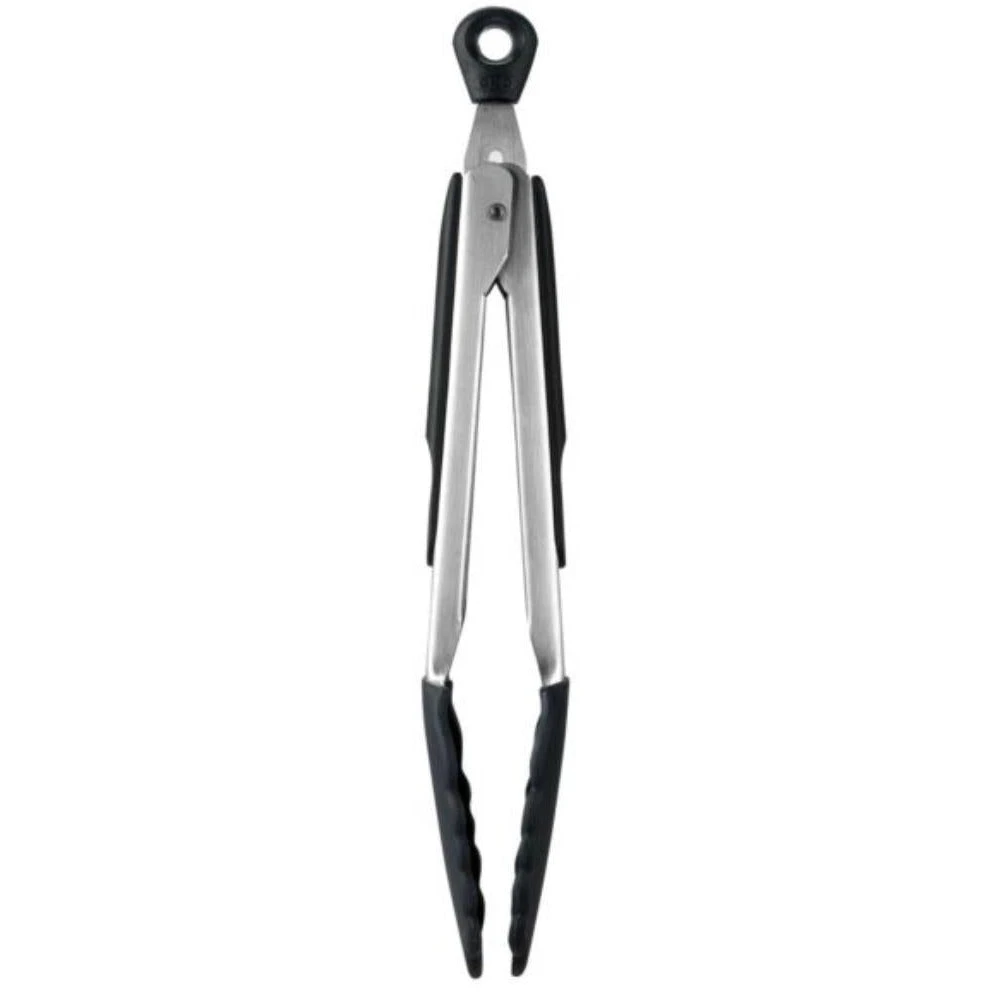 OXO Good Grips Tongs with Silicone Heads - 23cm Stainless Steel OXO Good Grips Tongs With Silicone Heads - 23cm Stainless Steel -Avanti store