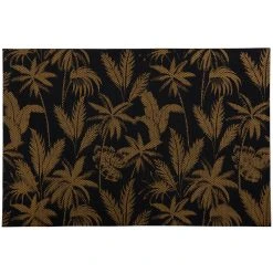 Maxwell And Williams Table Accents Jungle Placemat 45x30cm Black & Gold