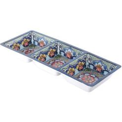 Prepara Three Section Tray - Blue