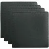 Maxwell And Williams Table Accents Leather Look Cowhide Coaster 10x10cm Set Of 4 Charcoal