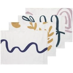Ecology Nomad Set Of 4 Cotton Placemats Nature