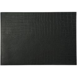 Maxwell And Williams Table Accents Leather Look Alligator Placemat 43x30cm Black