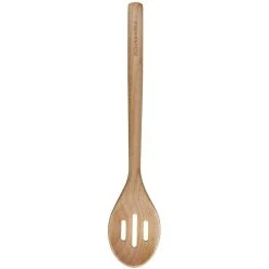 KitchenAid Maple Wood Slotted Spoon