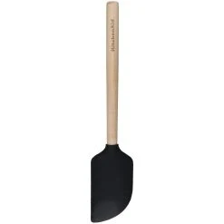 KitchenAid Maple Wood Scraper Spatula Silicone
