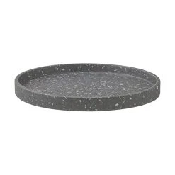 Maxwell And Williams Livvi Terrazzo Round Serving Tray 36cm Charcoal Gift Boxed