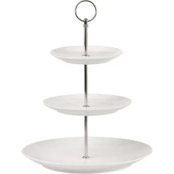 Maxwell And Williams White Basics 3 Tiered Cake Stand Gift Boxed