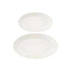 Maxwell And Williams Radiance Serving Platter Set Of 2 White Gift Boxed