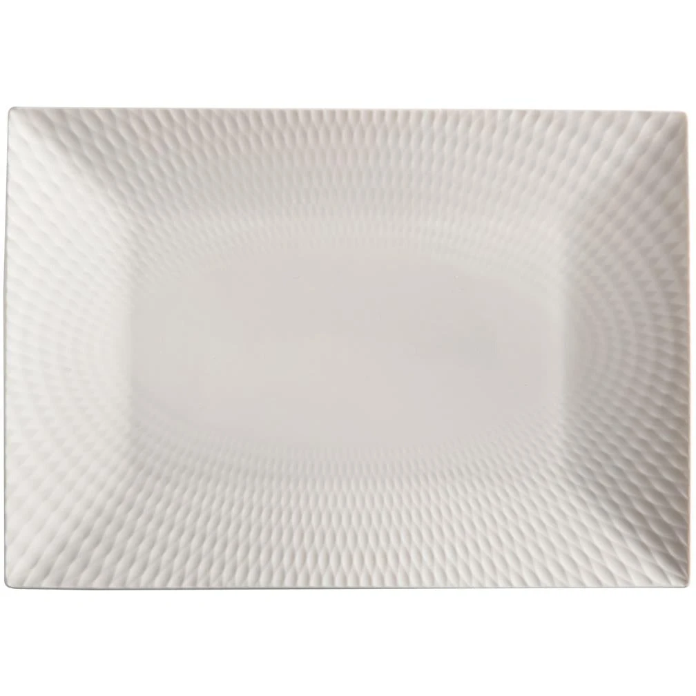 Maxwell and Williams White Basics Diamonds Rectangular Platter 25cm x 18cm Maxwell And Williams White Basics Diamonds Rectangular Platter 25cm X 18cm -Avanti store