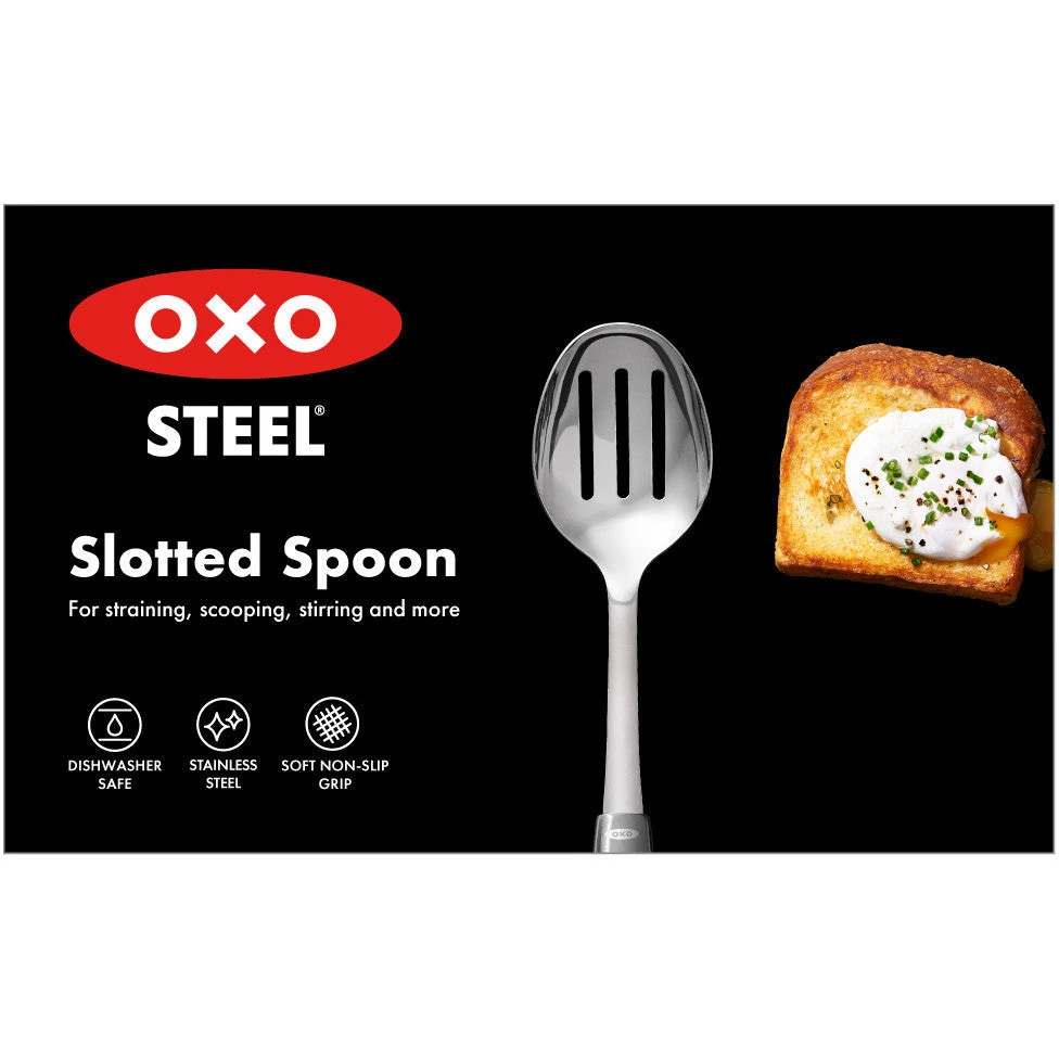 OXO STEEL Slotted Cooking Spoon OXO STEEL Slotted Cooking Spoon -Avanti store
