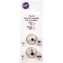Wilton Round And Star Tip Set - #5 And #18
