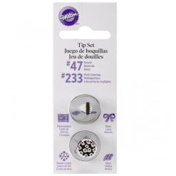 Wilton Basket Tip #47 And Multi Opening #233 Tip Set
