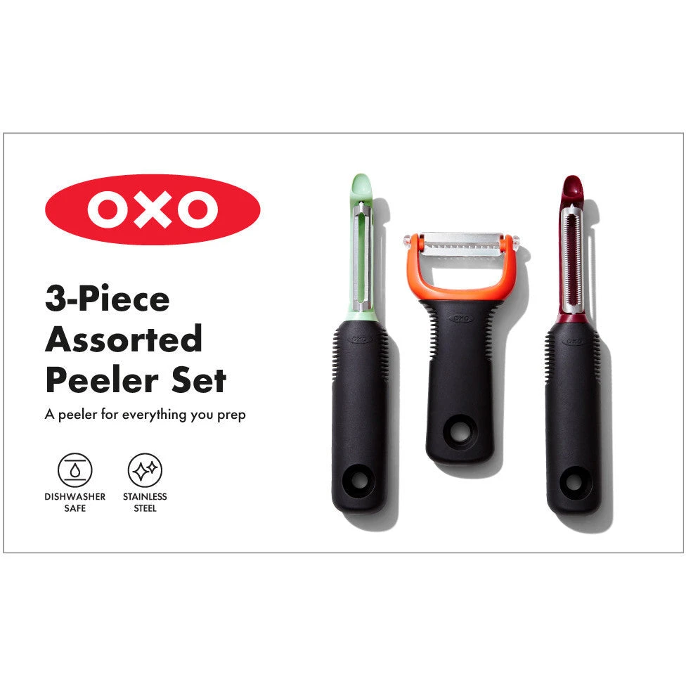 OXO Good Grips 3-Piece Peeler Set OXO Good Grips 3-Piece Peeler Set -Avanti store